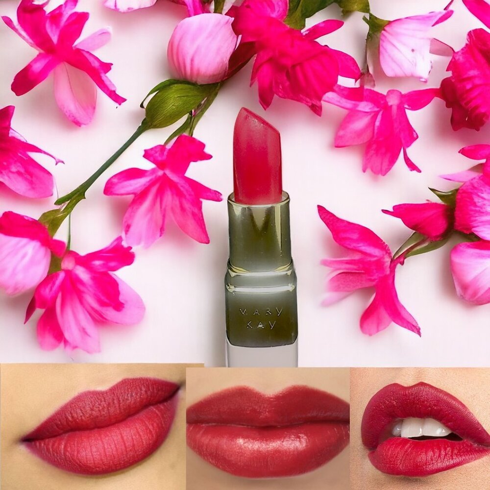 Cherry Red Lasting Color Lipstick - Vintage Mary Kay - New In Box